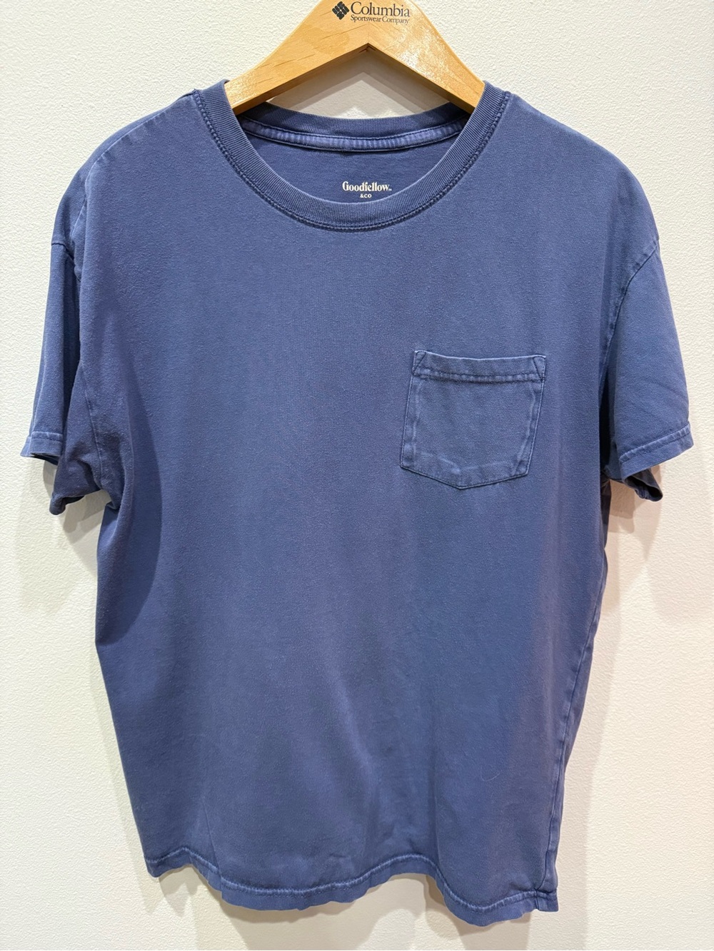 Goodfellow & Co Blue Short-Sleeve Pocket Tee
